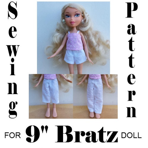 Simple Pants Sewing Pattern for 9 Bratz Doll by Susan Etsy Australia