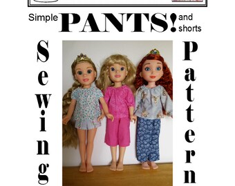 Simple Pants Sewing Pattern for 18" Disney Princess & Me Doll (Toys R Us)