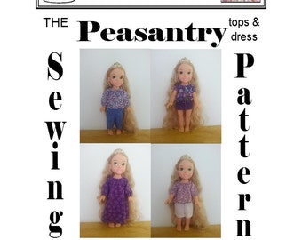 Peasant Blouse Sewing Pattern for Disney "My First" Princess Toddler Doll