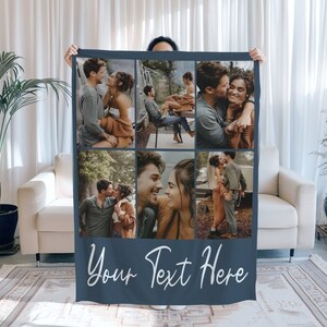 Custom Blanket With Picture Etsy
