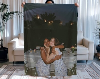 Personalized Photo Blankets, Custom Blanket with Picture, Special Memory Gift Throw Blanket