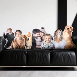 Custom Photo Cushion, Personalized Shaped Pillow, Custom Pet Pillow, Couple Toys Dolls, Face Pillow, Body Pillow, Halloween Gift, Dog Pillow