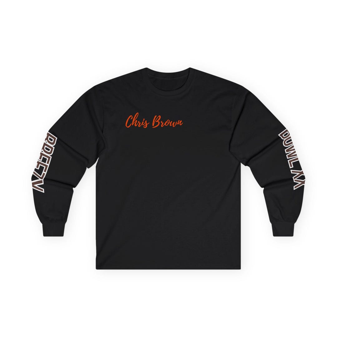 Camiseta Rapero Ch-RIS Brown - Unisex, Algodón Puro, Talla Grande, Manga Corta. Ideal Conciertos, Moda Hip Hop Casual.