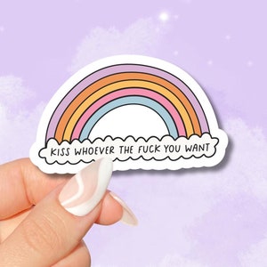 LGBTQ Rainbow Sticker, Pride Stickers for Book Lovers Gift, Bookish Queer Merch Kindle Laptop Sticker Reader, Reading Lover E-Reader