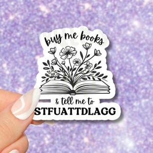 STFUATTDLAGG Spicy Smut Aufkleber, Bücherwurm Aufkleber, Buch-Liebhaber-Geschenk, Bücherwurm Merch, Kindle Aufkleber, Smut Reader, Leseliebhaber Geschenk E-Reader