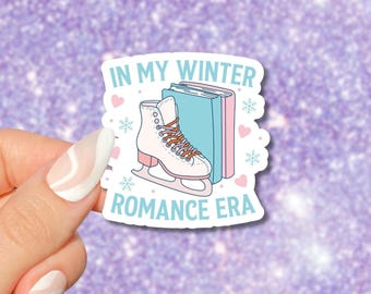 In My Winter Romance Era Sticker, Bookish Sticker, Book Lovers Gift, Bookish Merch, Kindle Sticker, Smut Reader, Reading Lover Gift E-Reader