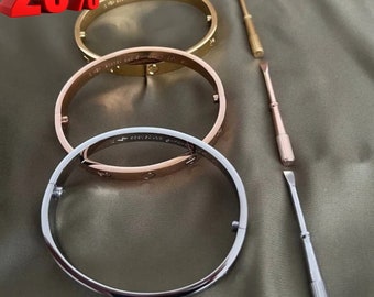 Bracciale rigido incernierato in oro, resistente all'acqua, bracciale rigido ovale, braccialetto regalo, regalo di anniversario