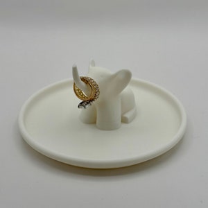Elephant Ring Dish - Cute Jewelry Organizer Tray with Decorative Holder for Rings and Things