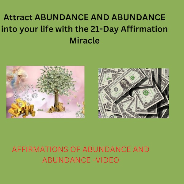 Attract Abundance and Abundance into your life with the 21-Day Affirmation Miracle. meditation, e book, necklace, accessories, smart watche