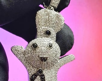 Doughboy Pendant Diamond Doughboy Pendant 4.00Ct Round Lab-Created Doughboy Pendant 14K White Gold Plated Hip Hop Doughboy Pendant