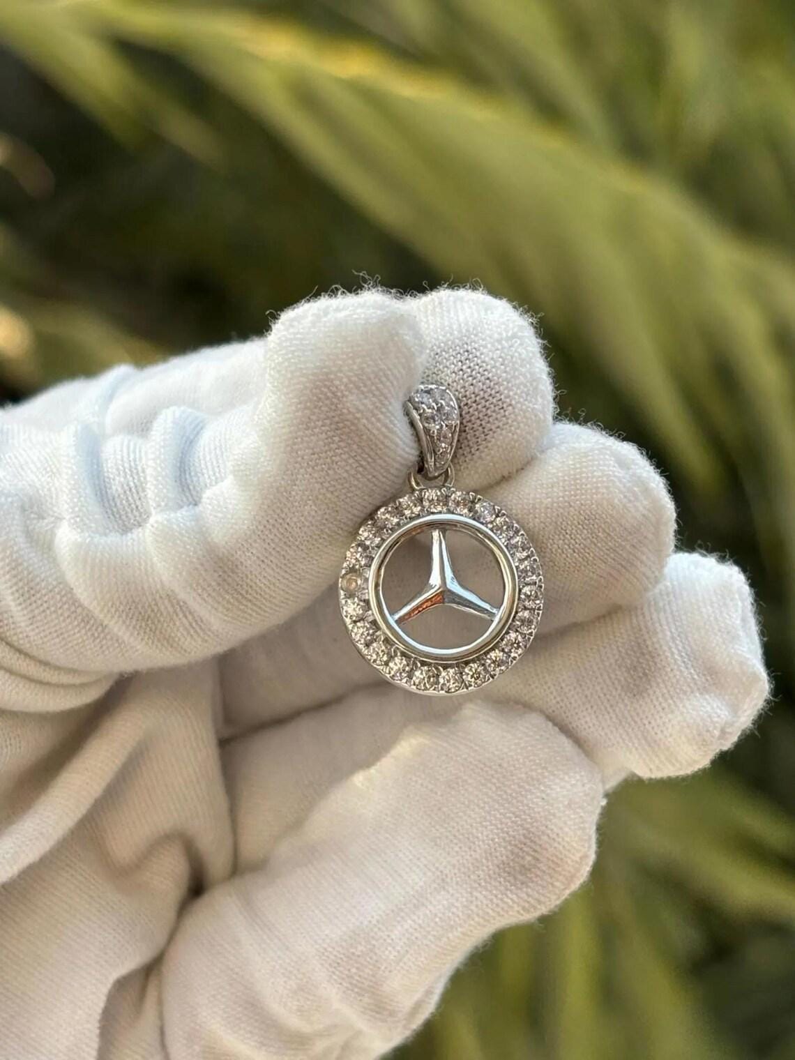 Collier Mercedes-Benz Argent 925 Fait Main – Pendentif Voiture, Fabrication Turquie