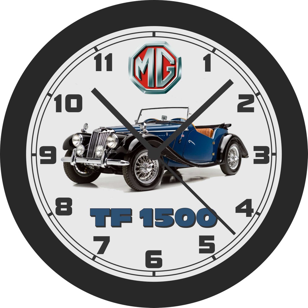 1954 MG TF 1500 Classic Car Wall Clock - Etsy