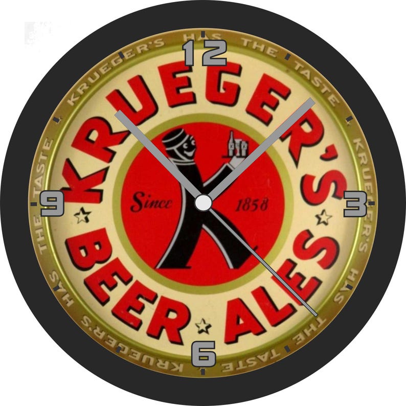 Krueger's Beer & Ales Sign Wall Clock - Etsy