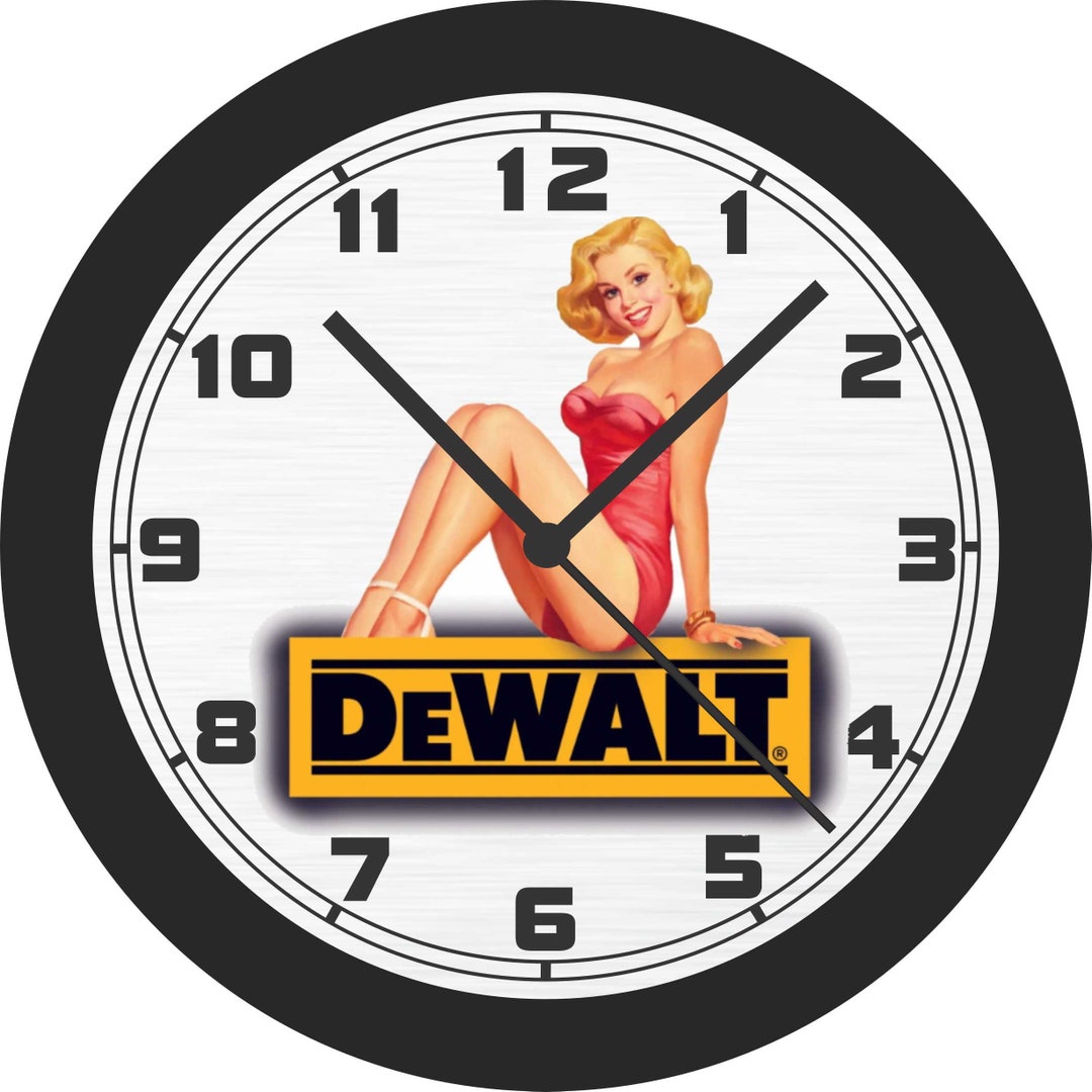 Tools Pin Up Dewalt Tools Pin up Girl Wall Clock - Etsy