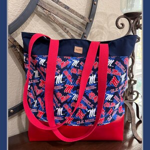 Ole Miss Wool and Wax Tote