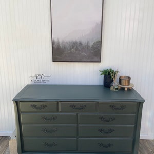 Refinished Ethan Allen 7 Drawer Dresser