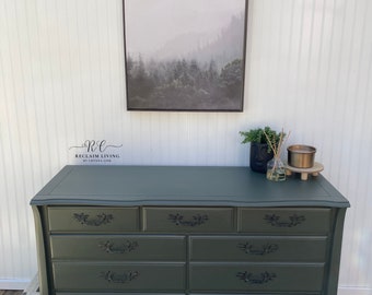 Refinished Ethan Allen 7 Drawer Dresser