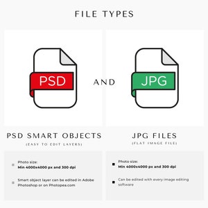 order file types. psd smart object and jpg files