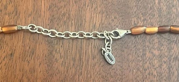 Vintage Barse Turquoise and Browntone Chunky Styl… - image 13