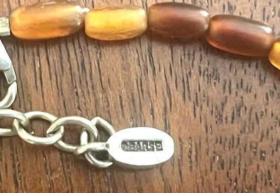 Vintage Barse Turquoise and Browntone Chunky Styl… - image 12