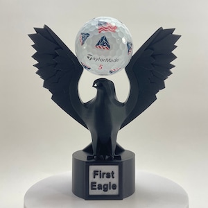 Golf Eagle Trophy (customize Lettering Available) - Etsy
