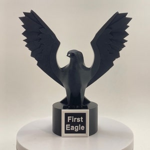 Golf Eagle Trophy (customize Lettering Available) - Etsy