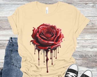 Bleeding Rose Unisex Jersey Short Sleeve Tee
