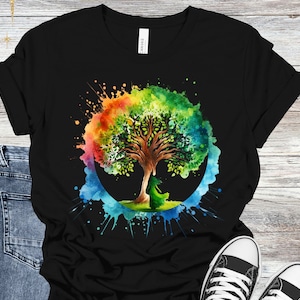 Mother Nature Tree of Life Unisex Jersey Short Sleeve Tee