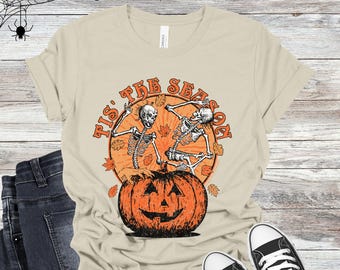 Tis The Season Halloween Unisex Jersey camiseta de manga corta