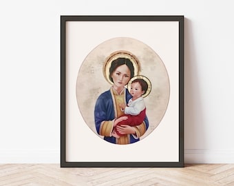 Our Lady of La Vang Art Print: Catholic Marian Decor