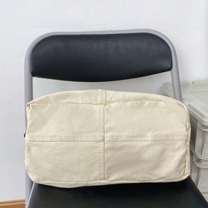 Canvas-Tasche für Damen und Herren Minimalistische Einkaufstasche Allzwecktasche Umweltfreundliche Umhängetasche Einfache Tasche Bild 9