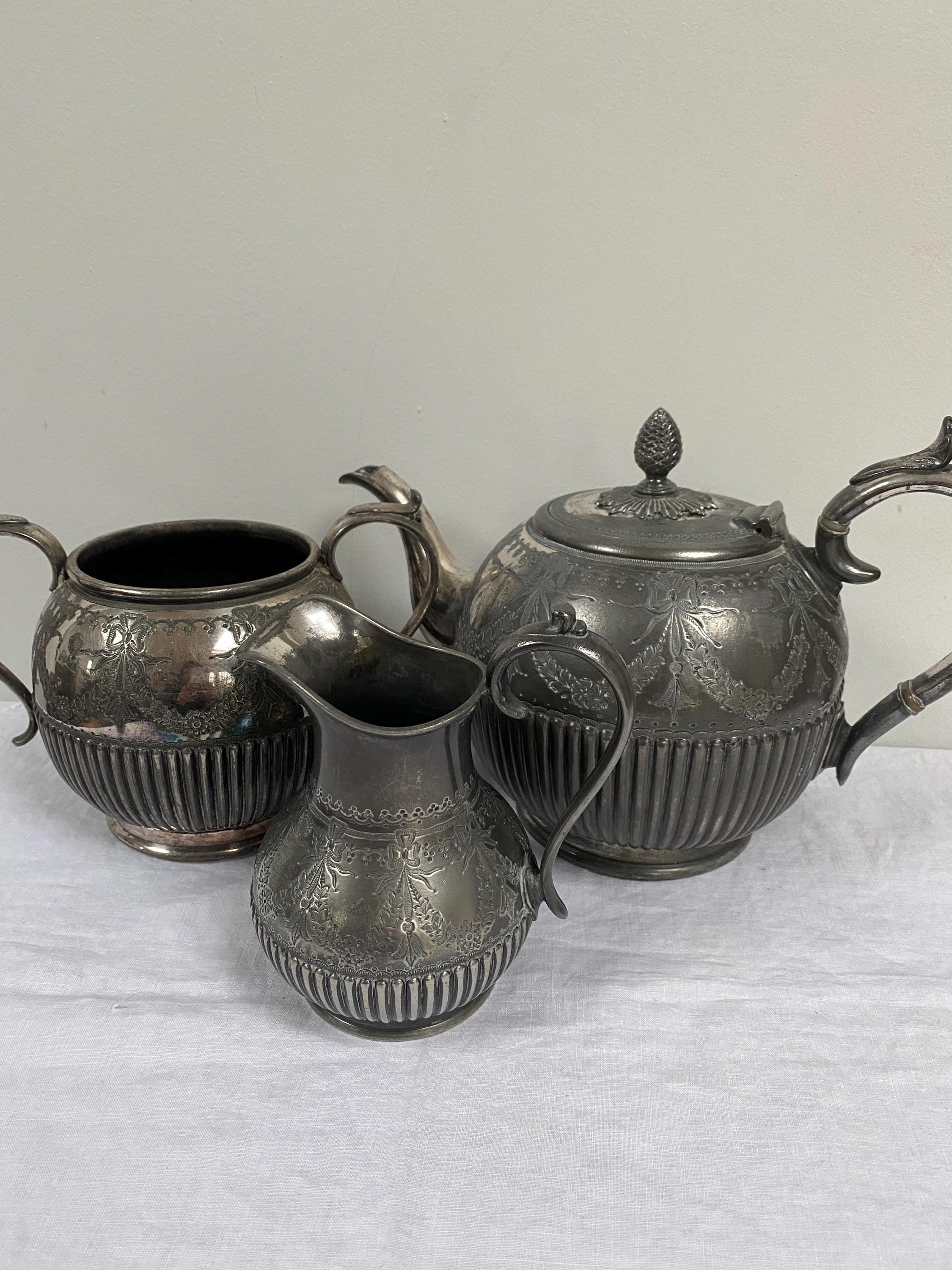 Sheffield Pewter Teapot - Etsy