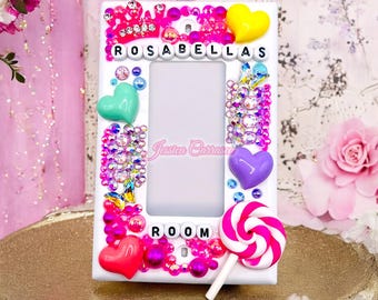 Personalized Light Switch Cover: Sparkly Nursery Decor