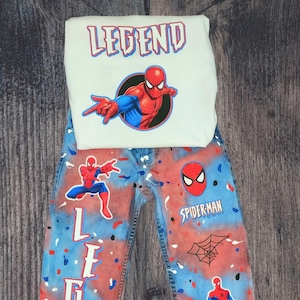 Custom boys girls character denim birthday outfit (Any theme)