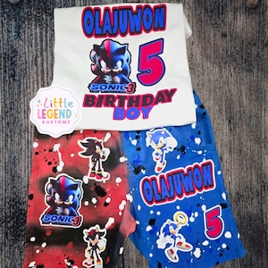 Custom boys girls character denim birthday outfit (Any theme)