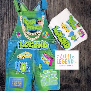 Custom boys girls character denim birthday outfit (Any theme)