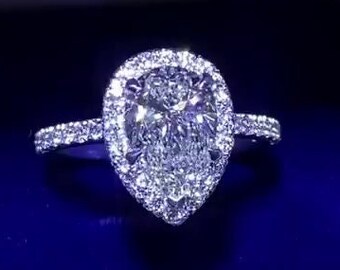 Olivia Diamant Ring, Diamant Ring für Frauen, Vintage Diamant Ring, Verlobungsring, Handgemachter Ring für Frauen