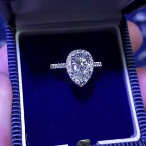 Olivia Diamant Ring, Diamant Ring für Frauen, Vintage Diamant Ring, Verlobungsring, Handgemachter Ring für Frauen Bild 4