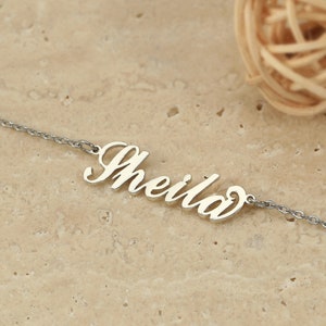 Personalized Name Necklaces, Custom Nameplate Necklace, Script Name Necklace, Mothers Day Gift, Gift for Her, Birthday Gift, Bridesmaid Gift