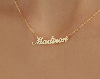 Personalized Name Necklaces, Personalized Handmade Jewelry, Script Name Necklaces, Mothers Day Gift, Gift for Her, Birthday Gift, Bridesmaid