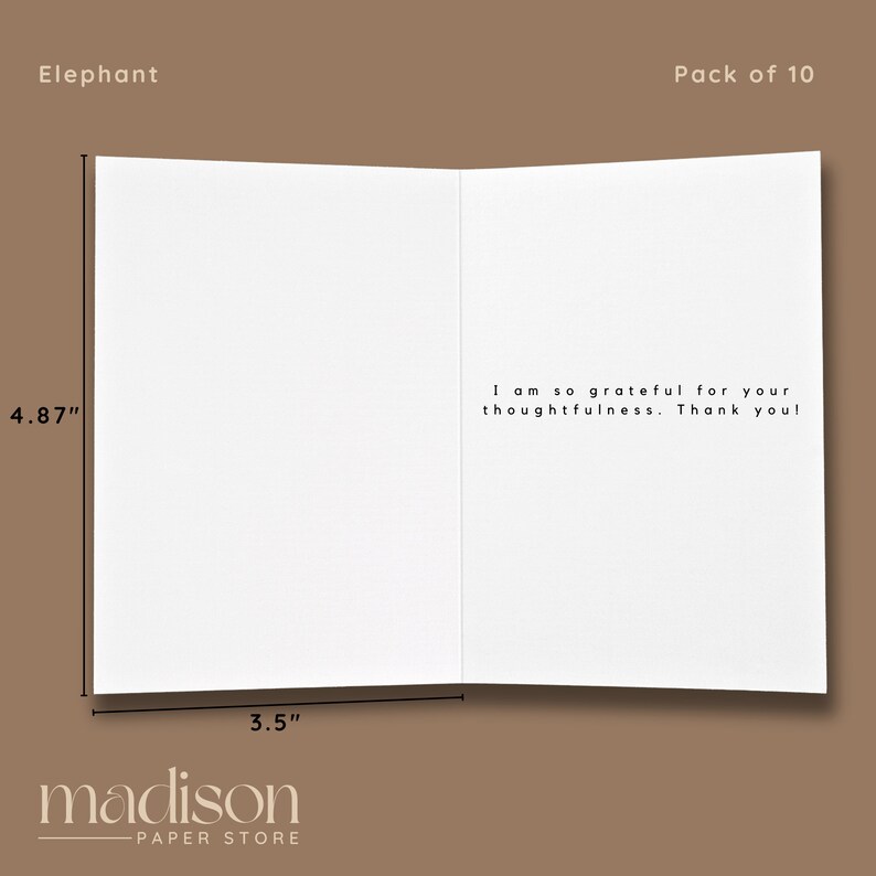 Pack of 10 Thank You Cards Watercolor Stationary Painting cards ...
