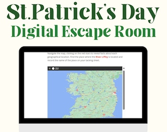 Digitaler St. Patricks Day-Escape-Room, Irland-Escape-Room, ELA-Escape-Room, Englisch-Escape-Room im Klassenzimmer, ELA-Spiele, Homeschool-Englisch-Idee