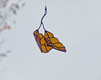 Unique Home Decor - Recycled Glass Oak Leaves - Eco Friendly Gift