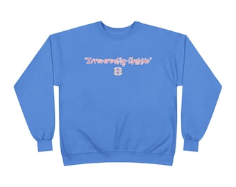 Housefield Home 'Irrerently Classic' sweatshirt met ronde hals