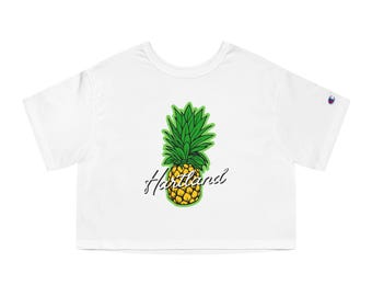 Hartland cropped ananas-T-shirt