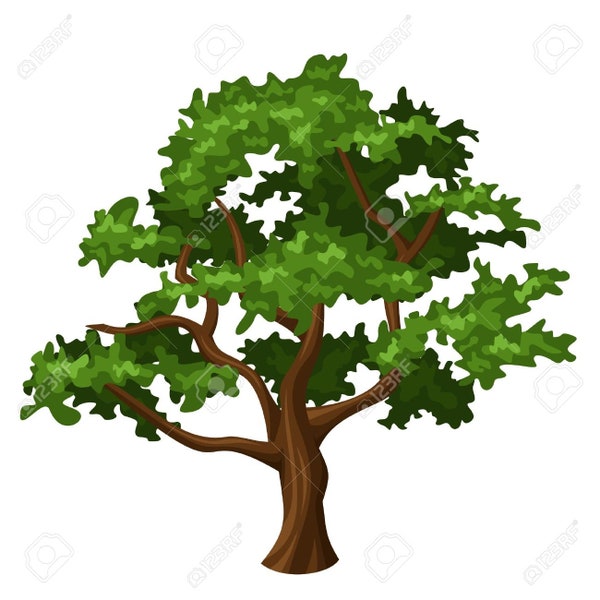 Old Oak Tree SVG Digital
