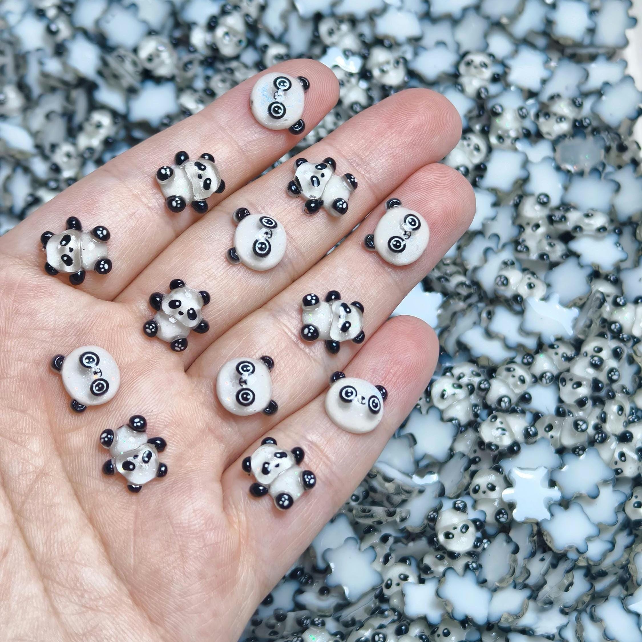 Mini Panda Mix Resin Nail Charms for Nail Arts, DIY, Jewery Making and ...