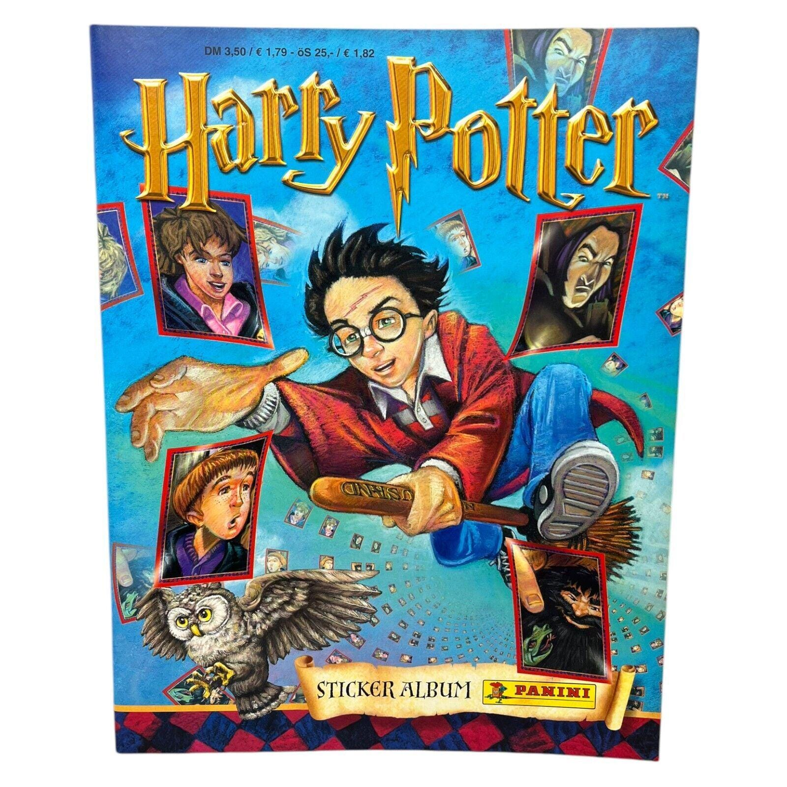 Harry Potter Panini Sticker Album 2001 Vintage DM Times Wizards Collector's Album