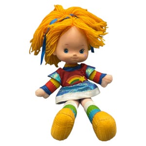 Mattel Hallmark Cards Regina Regenbogen Rainbow Brite 1983 Puppe 30cm Orange