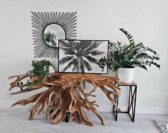 Teak Root Console Table - Indonesia Wooden Console Table